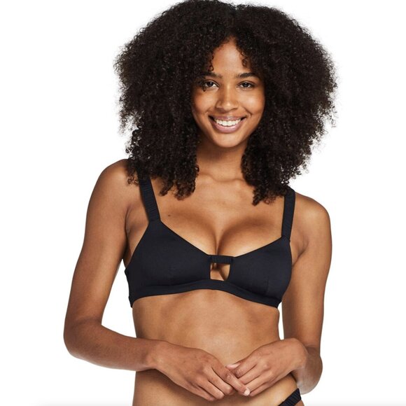 VITAMIN A Black Lennon Bralette & Zuri Bottom Bikini Set Sz M (8) - Picture 3 of 14